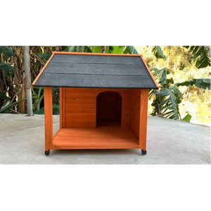 WOODEN PET HOUSE - Golden Brown with Gallery