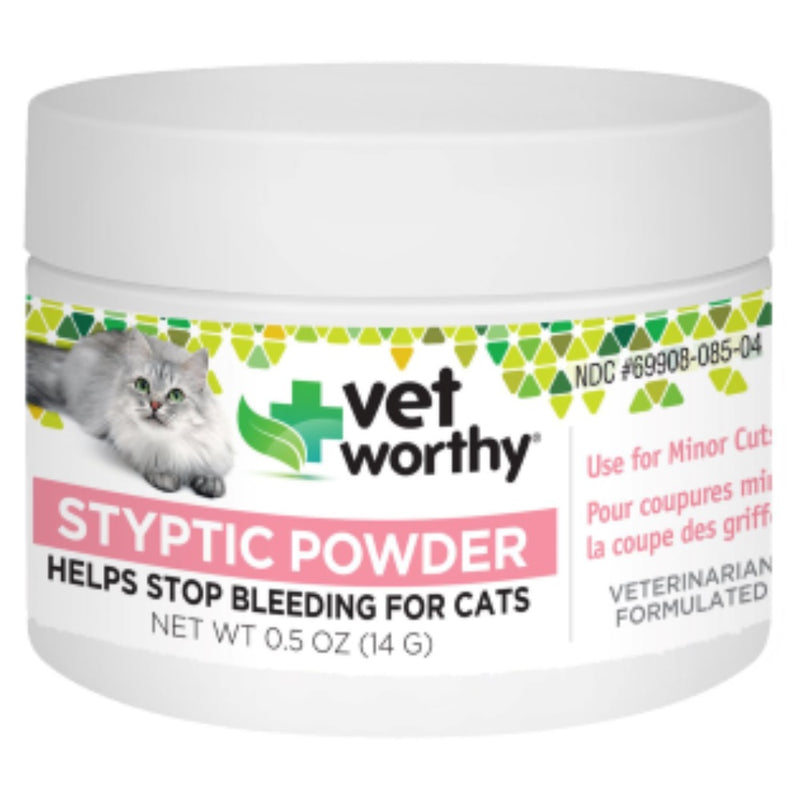 Vet Worthy Styptic Powder for Cats (0.5 oz Powder)