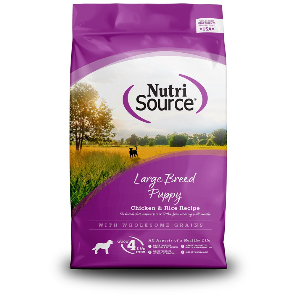 NutriSource Large Breed Puppy Chicken Meal & Rice Recipe