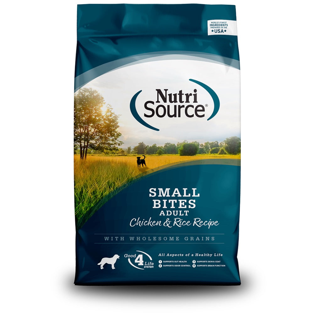 Nutrisource Adult Small Bites Chicken & Rice Recipe - 15lb