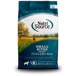 Nutrisource Adult Small Bites Chicken & Rice Recipe - 12lb