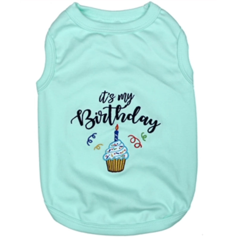 Parisian Pet It's My Birthday Tee - Blue