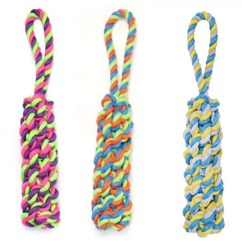 Perfect Pet Rope Toss Tugger with Loop - Assorted Colors