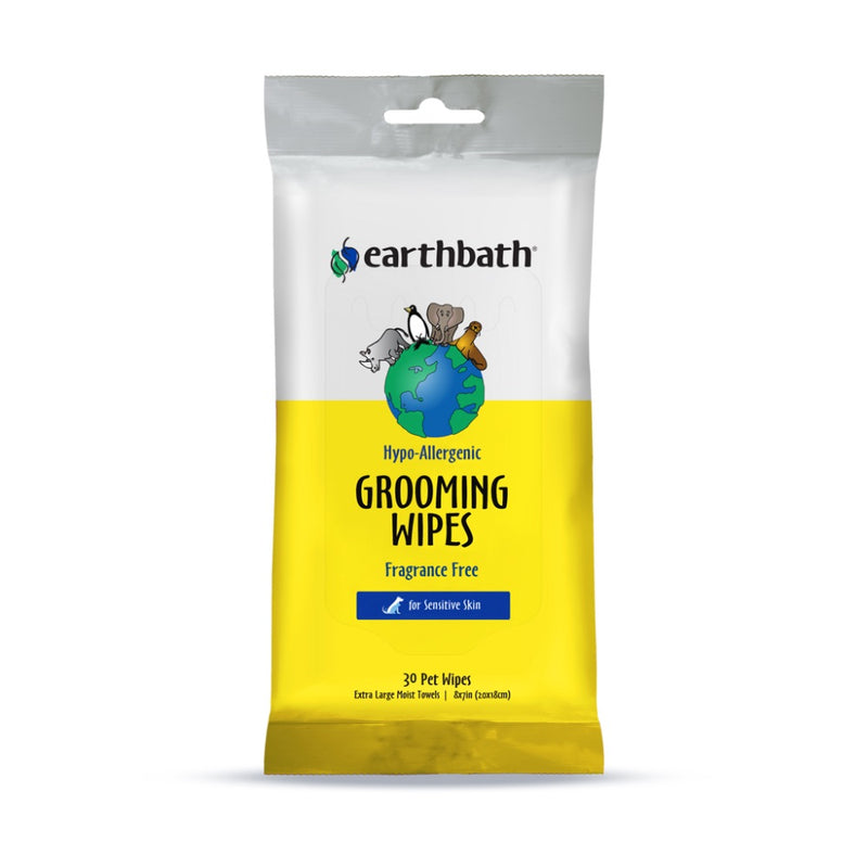 Earthbath Hypo-Allergenic Grooming Wipes - 30 count