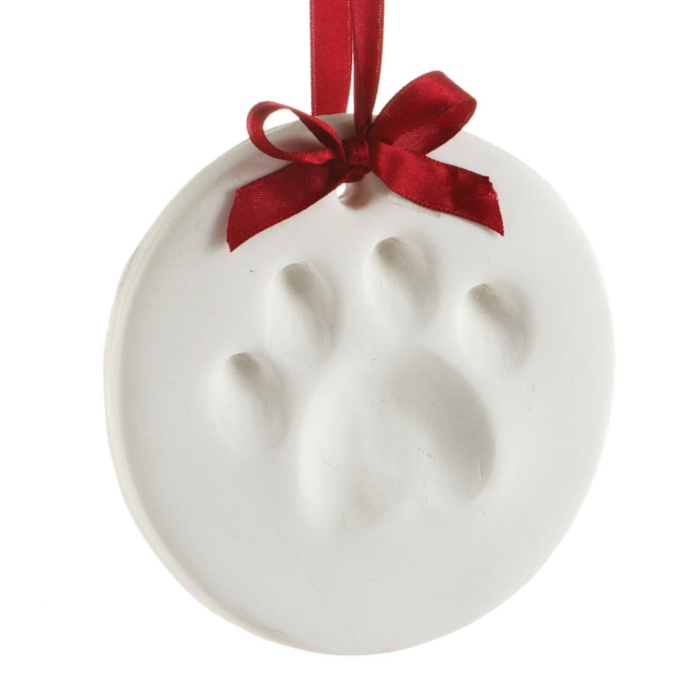 PEARHEAD PAWPRINTS ORNAMENT