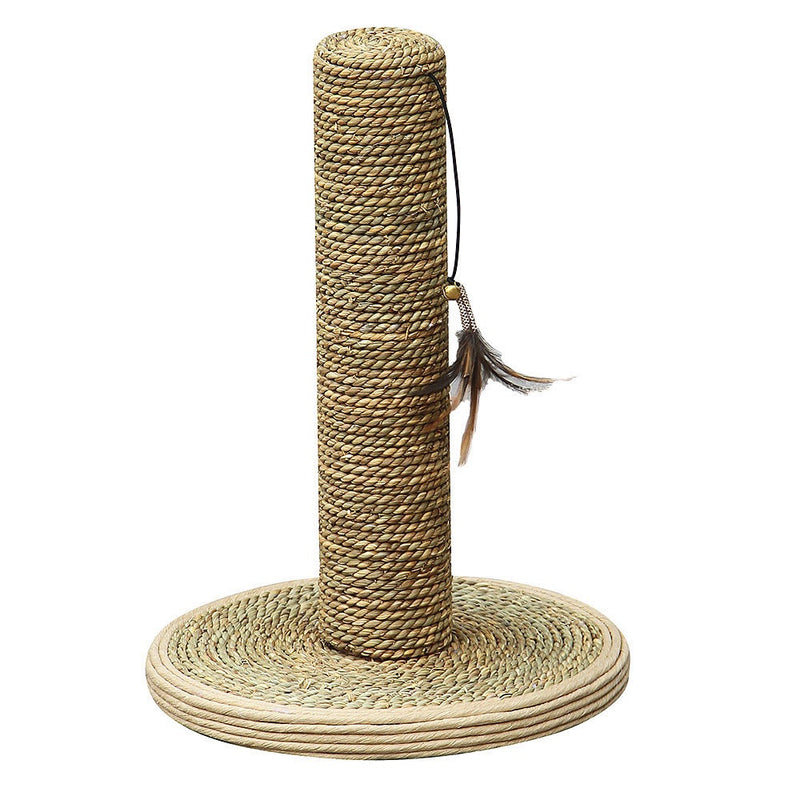 Petpals seagrass post 15” with Feathered Toy