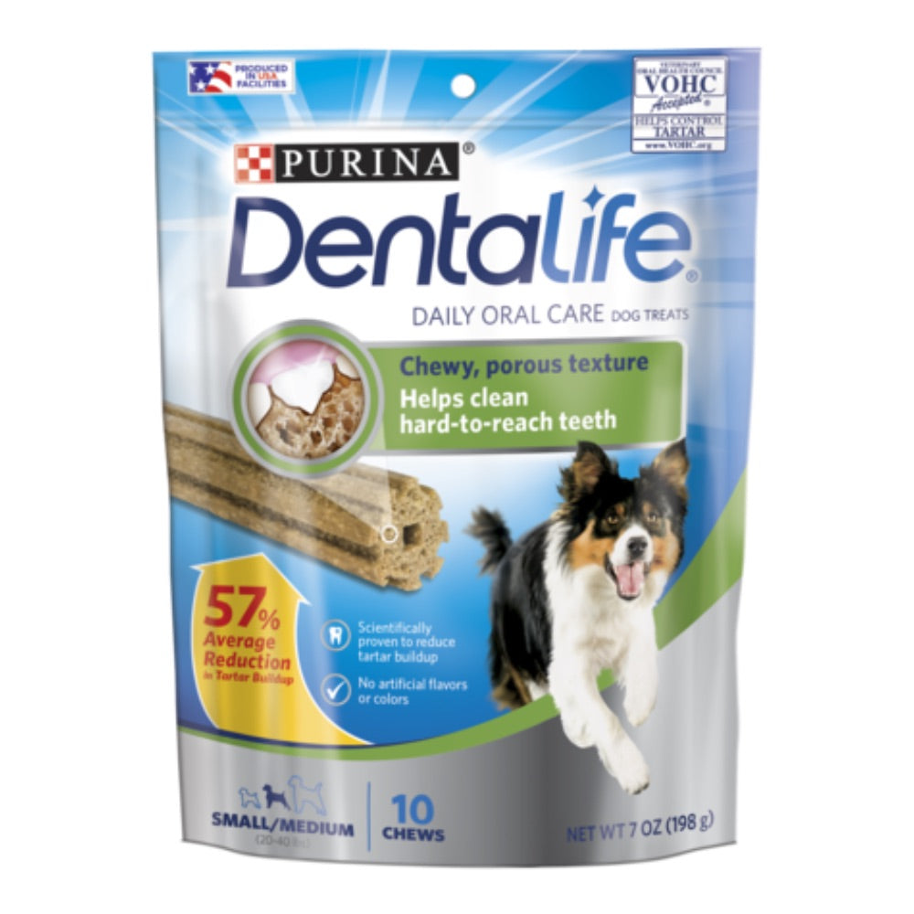 Purina DentaLife Daily Oral Care Chew Treats for Small Medium Dogs Paws and Whiskers
