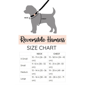 Sassy Woof REVERSIBLE HARNESS - WAG YOUR TEAL