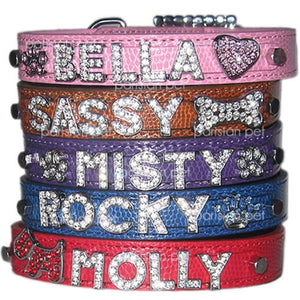 Parisian Pet Rhinestone Letters For Personalized Collars