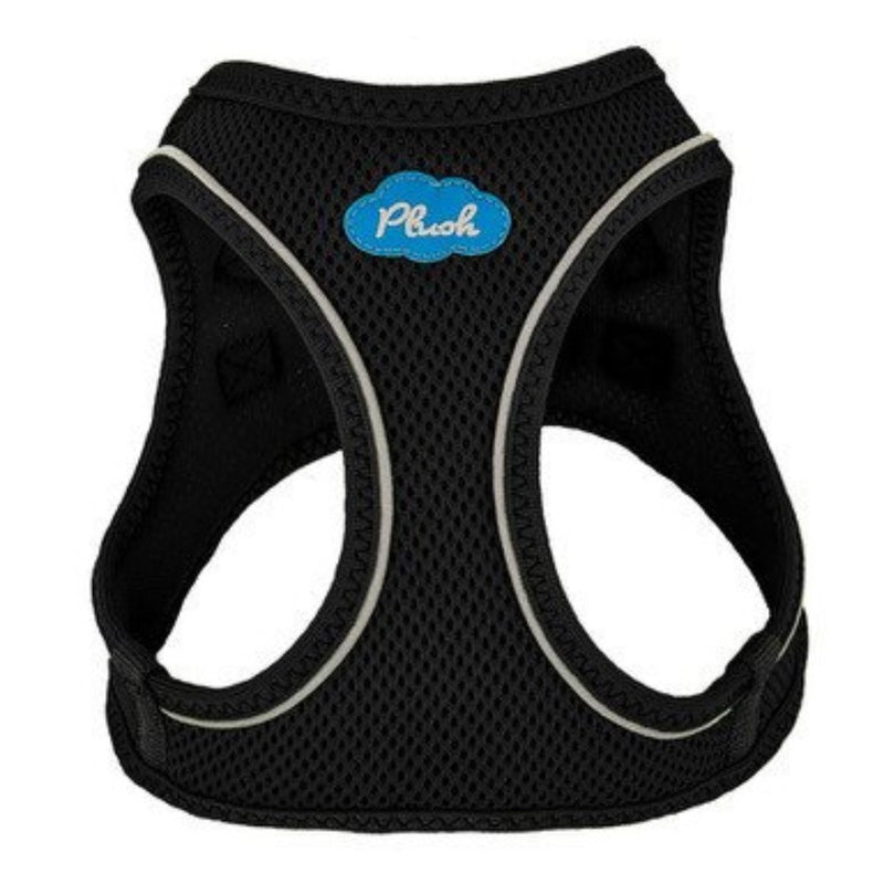 Plush Black Plush Step In Vest Air-Mesh Harness