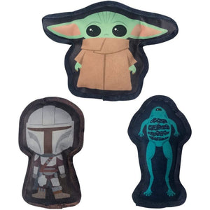 Bay Island STAR WARS Dog Toys - Officially Licensed Pet Squeaker Toys- Set Of 3 Interactive Plush Dog & Puppy Squeaker Chew Toys