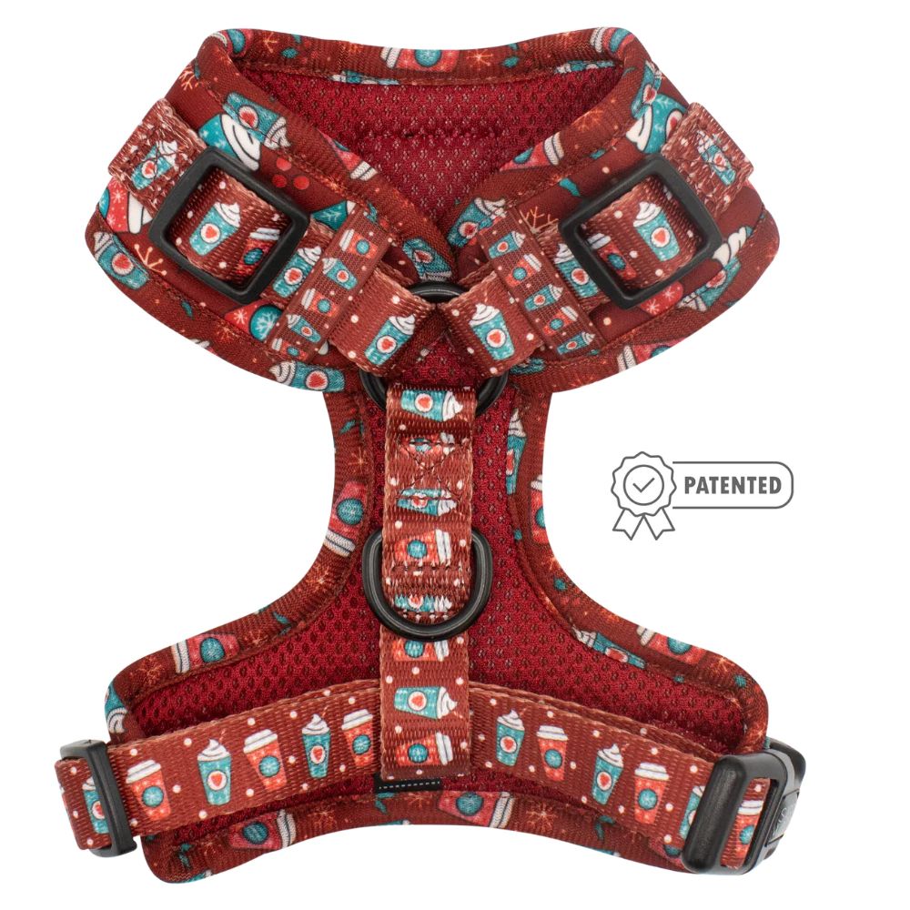 SASSY WOOF ADJUSTABLE HARNESS - PUPPERMINT MOCHA