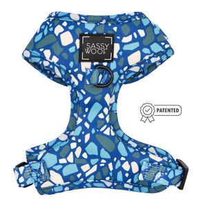 Sassy Woof Adjustable Harness - Santorini