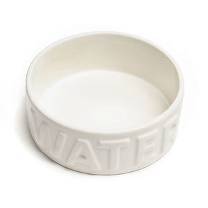 Park Life Designs CLASSIC WATER WHITE PET BOWL