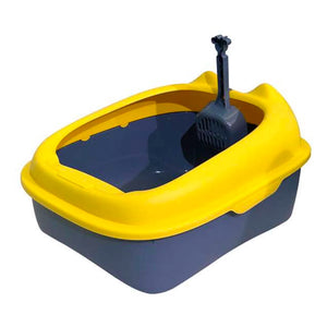 Cat Litter Tray With Scoop Large (Assorted Colors)
