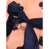 Paws and Whiskers Pink & Navy Spade Harness Dress