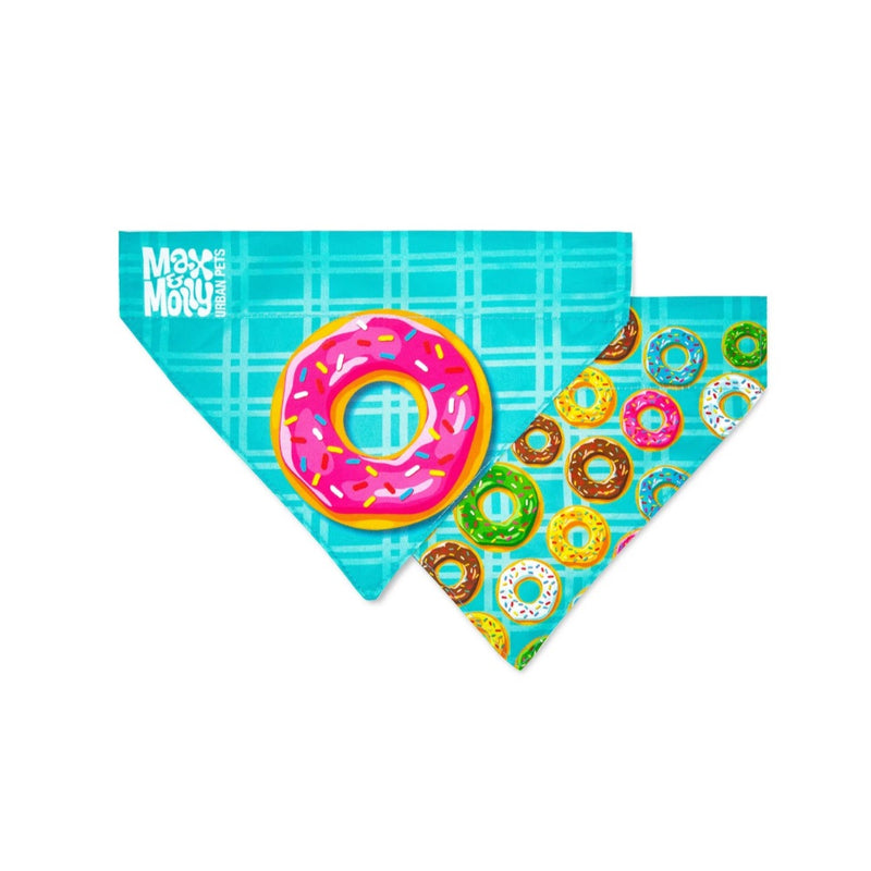 Max & Molly Reversible Collar Bandana - Donuts