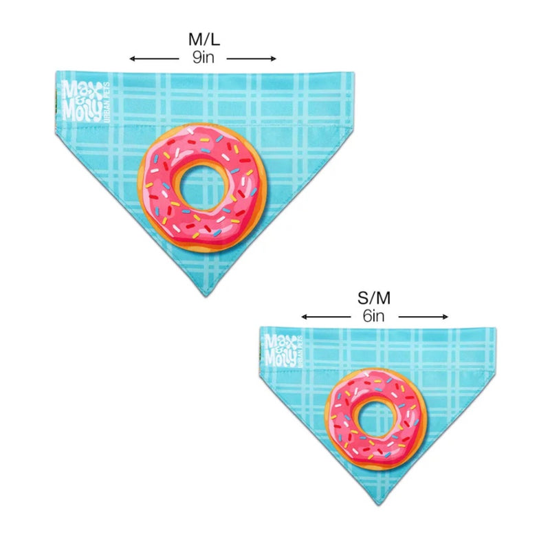 Max & Molly Reversible Collar Bandana - Donuts
