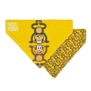 Max & Molly Reversible Collar Bandana - Monkey Maniac