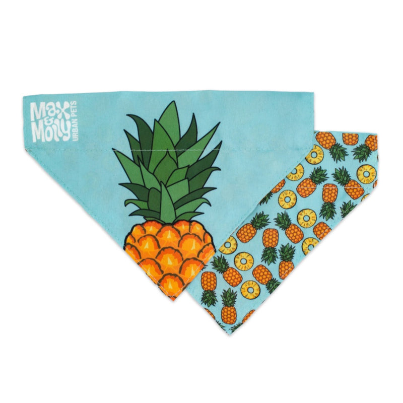 Max & Molly Reversible Collar Bandana- Sweet Pineapple