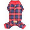 Parisian Pet Scottish Red and Blue Plaid PJs