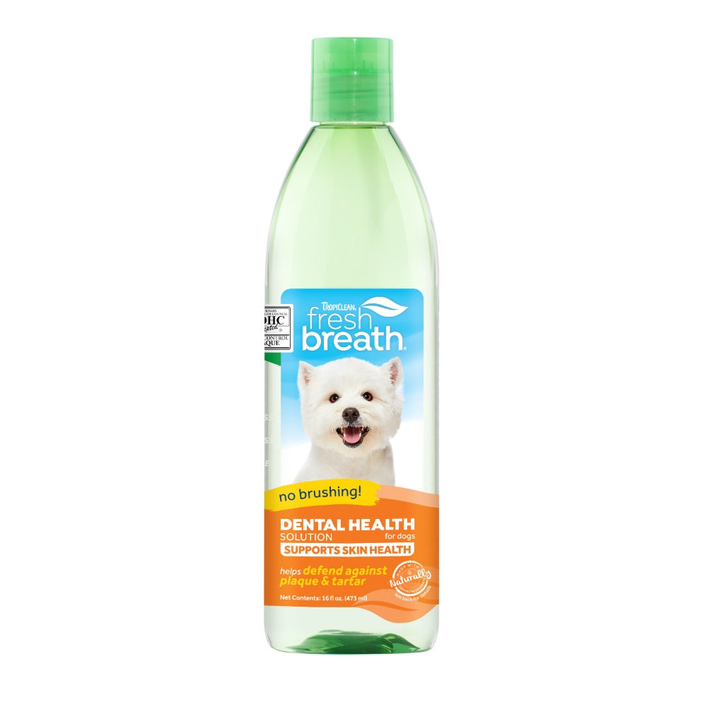 TROPICLEAN DENTAL HEALTH SOLUTION FOR DOGS SUPPORTS SKIN HEALTH