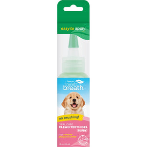 Tropiclean ORAL CARE GEL FOR PUPPIES.