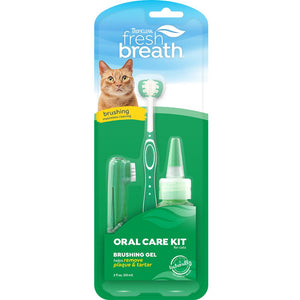 TROPICLEAN FRESH BREATH ORAL CARE KIT FOR CATS