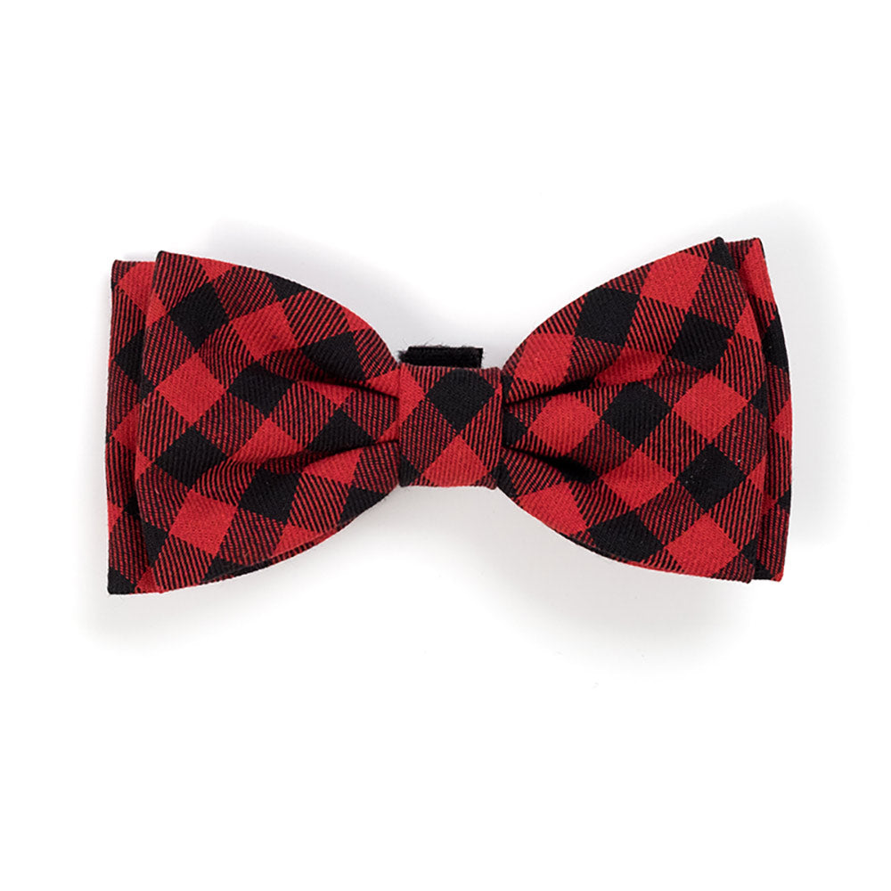 The Worthy Dog Buffalo Plaid Bow Tie