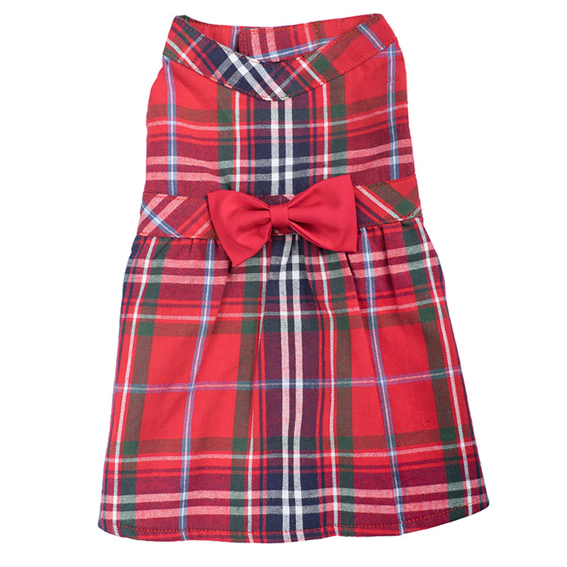 The Worthy Dog Red Plaid Dress