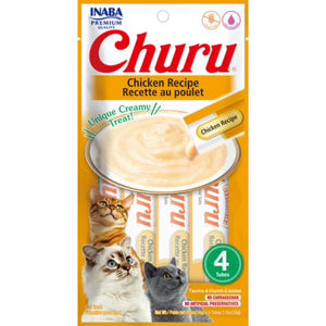 INABA Churu Purée Creamy Chicken - 4 0.5oz Tubes