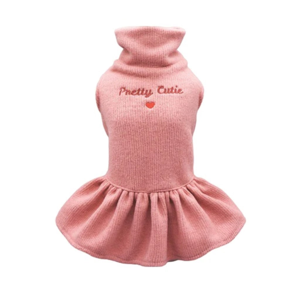 Fitwarm Pretty Cutie Pink Sweater Dress