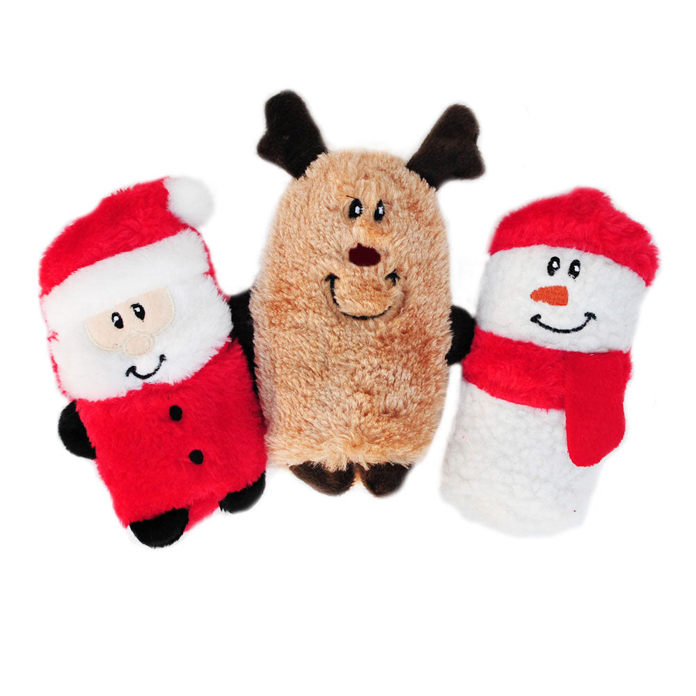 ZippyPaws Holiday Squeakie Buddies - Pack of 3