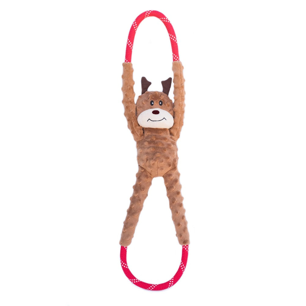 ZippyPaws Holiday RopeTugz® - Reindeer