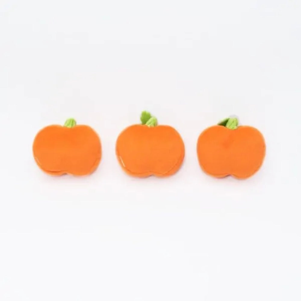 ZippyPaws Halloween Miniz 3-Pack Pumpkins