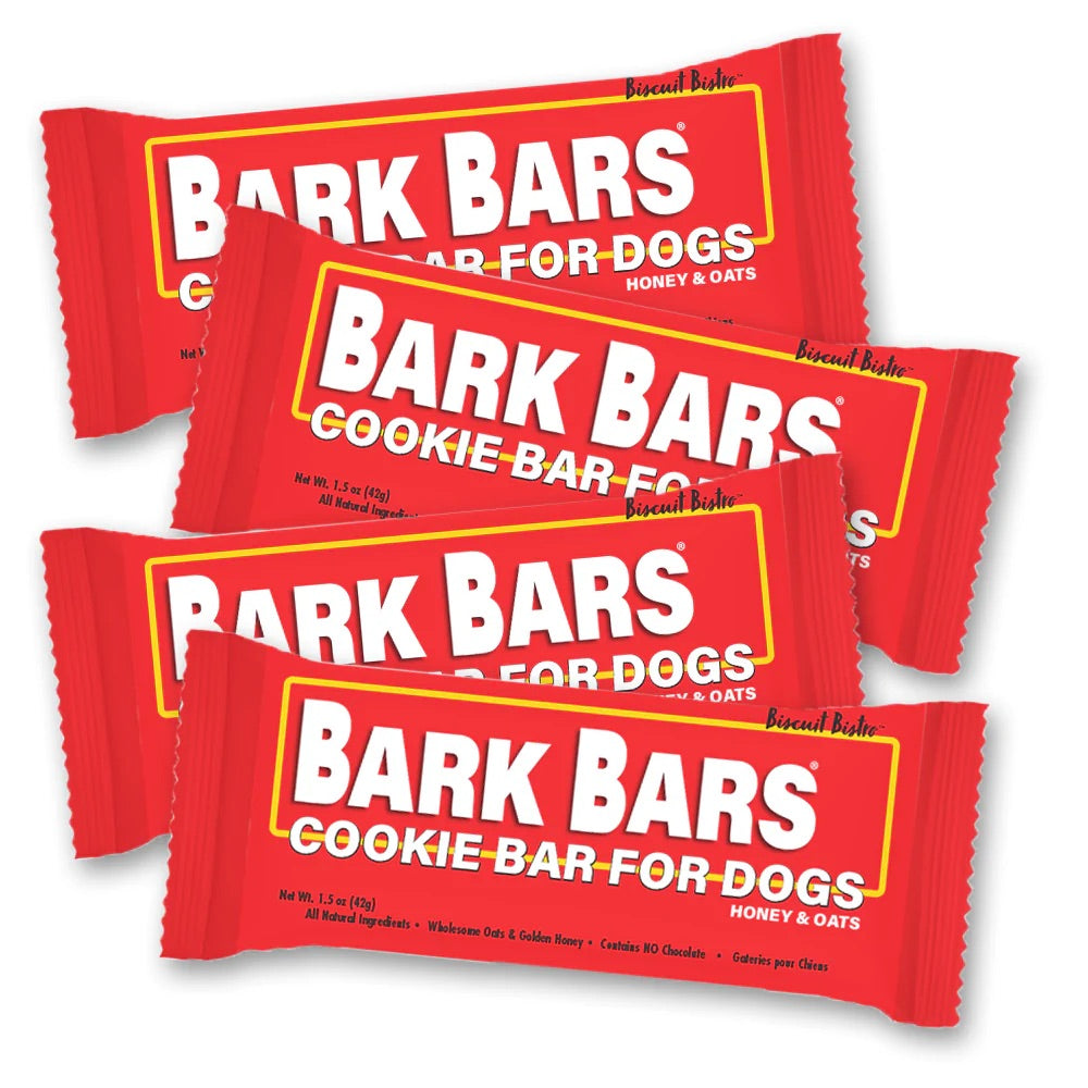 Biscuit Bistro Barking Bars HONEY & OATS COOKIE BARS - 2 bars (Expiring September)