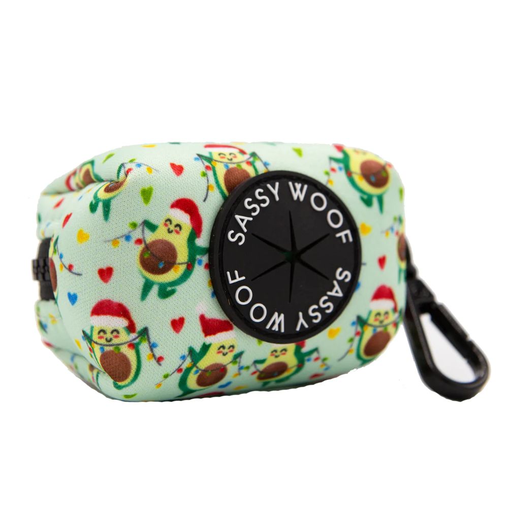 SASSY WOOF WASTE BAG HOLDER - JINGLE BELL GUAC