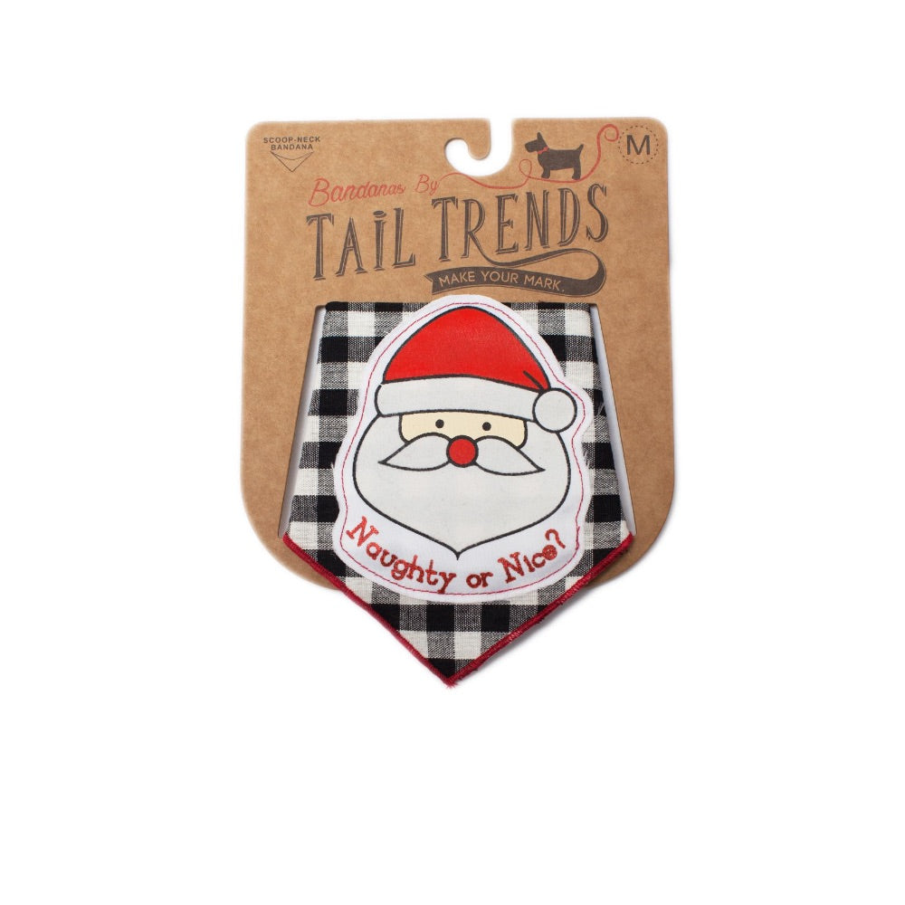 Tail Trends SANTA NAUGHTY OR NICE Bandana