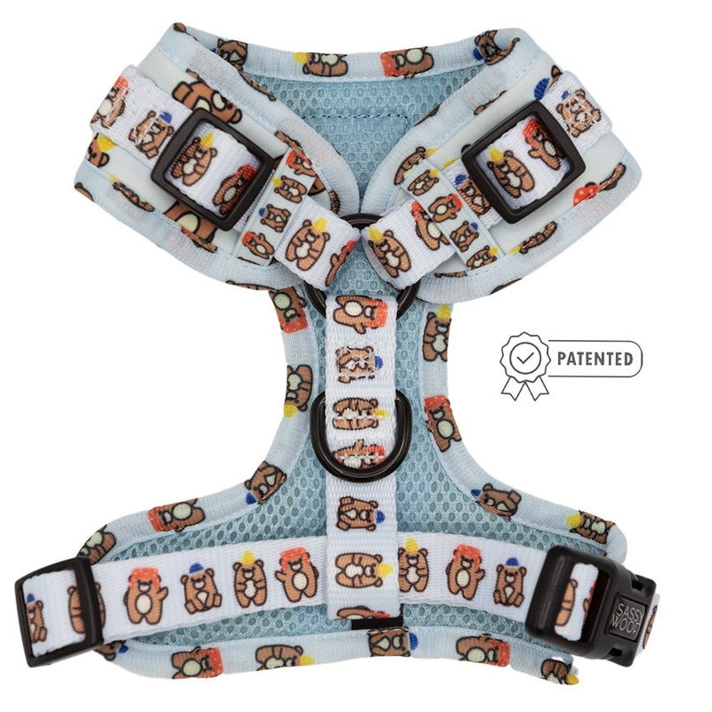 Sassy Woof Adjustable Harness - Jingle Bears