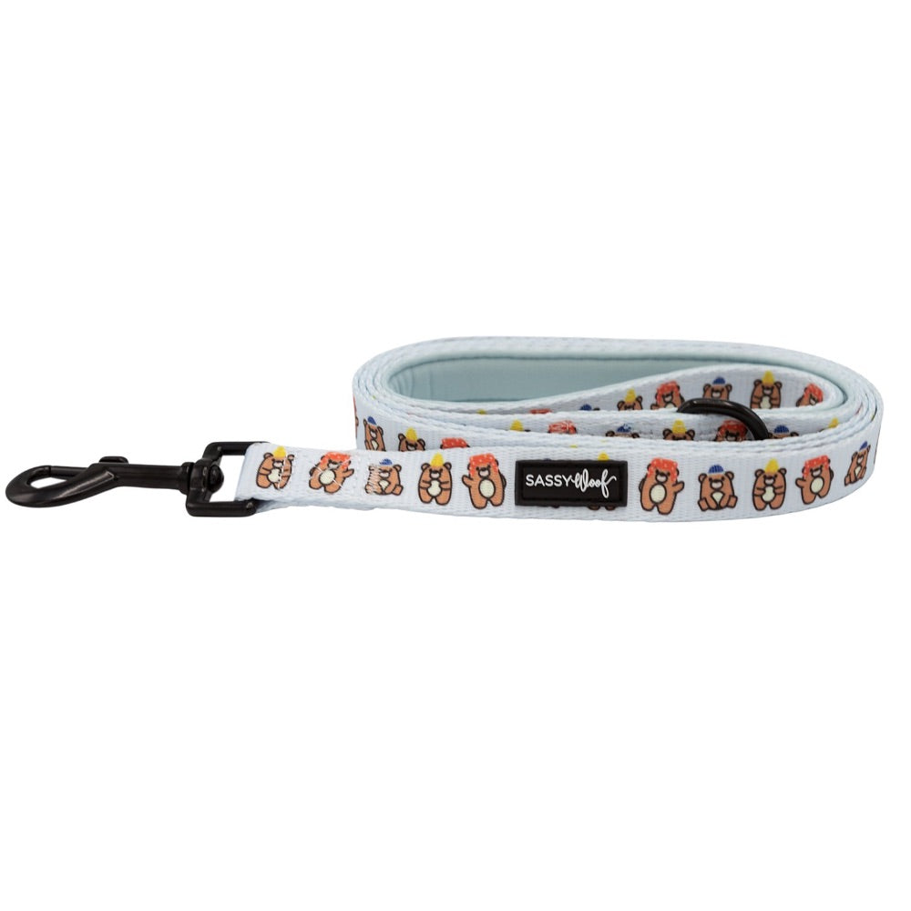 Sassy Woof Leash - Jingle Bears