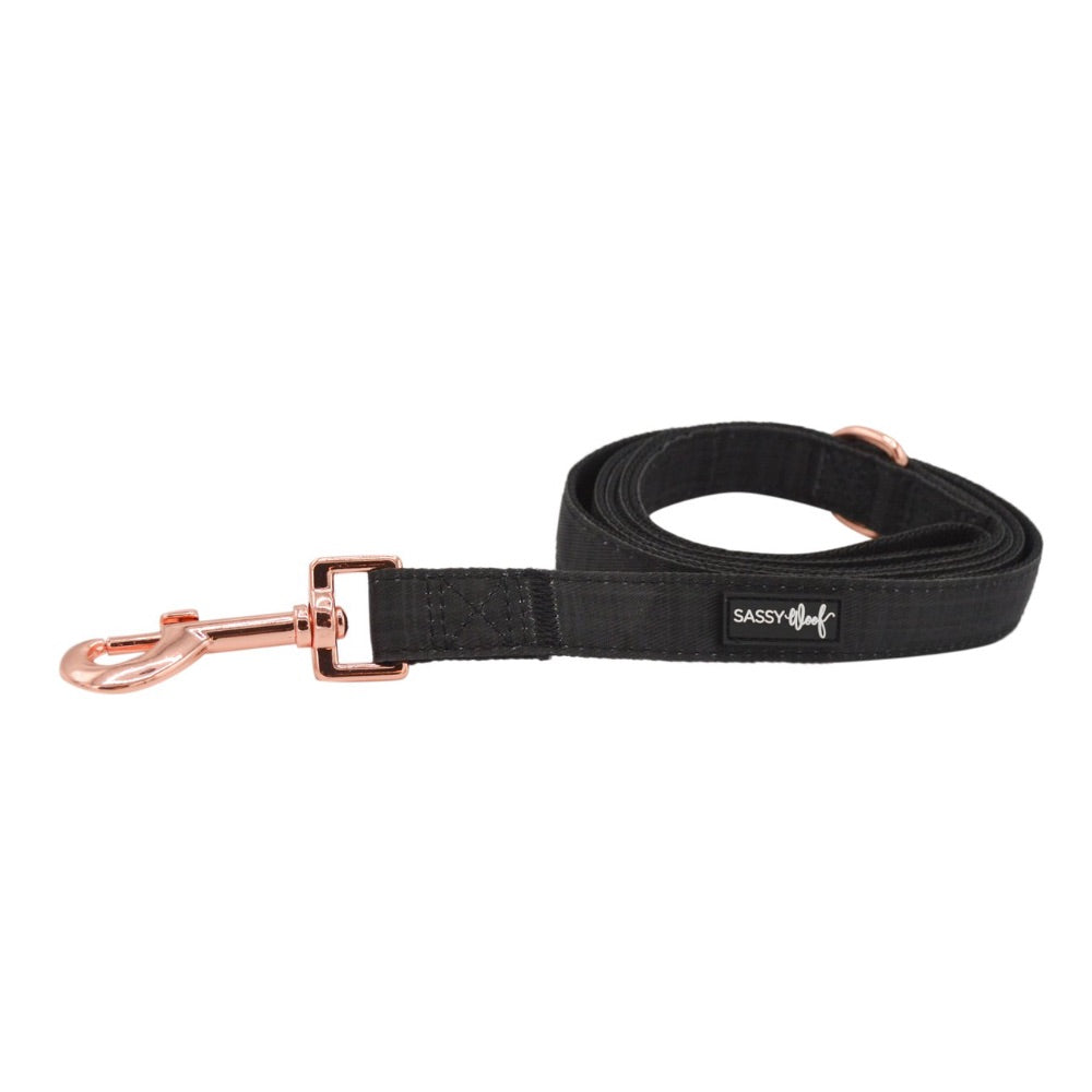 Sassy Woof Leash - Baby Got Black