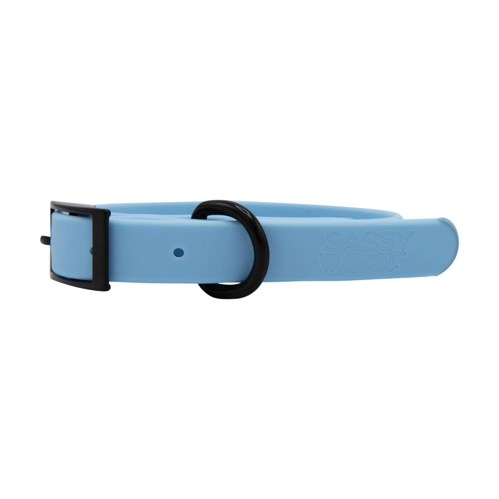Sassy Woof Waterproof Collar - Blue