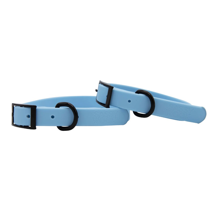 Sassy Woof Waterproof Collar - Blue