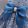 Fitwarm Blue Embroidery Fancy Dress