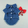 Fitwarm Dark Blue and White Plaid Shirts