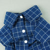 Fitwarm Dark Blue and White Plaid Shirts