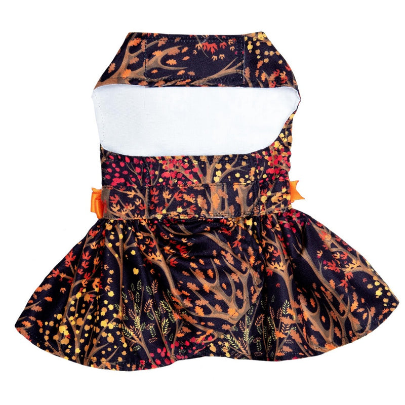 Doggie Design Fall Leaves Harness Dress With Matching Leash