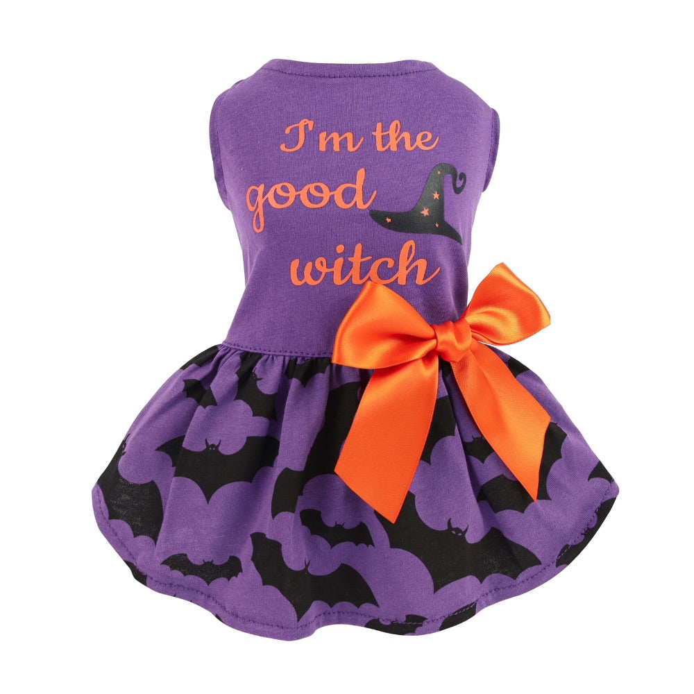 Fitwarm Purple Halloween I'm The Good Witch Dress