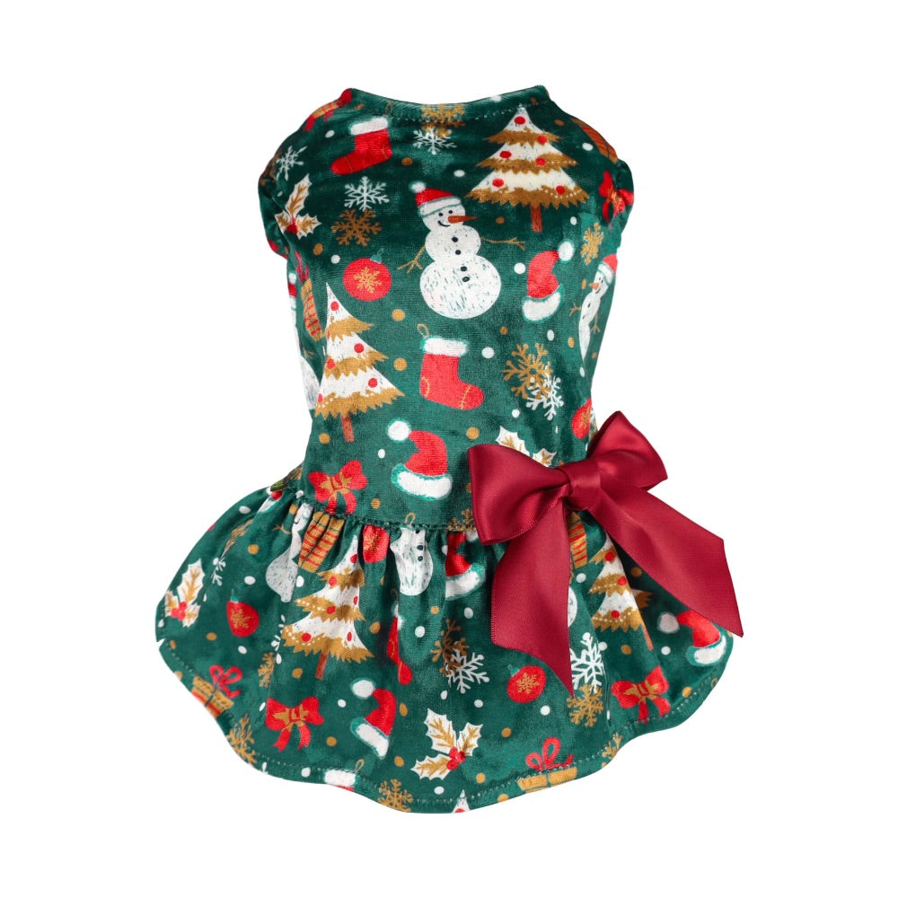 Fitwarm Christmas Snowman Dress