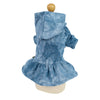 Fitwarm Blue Tiedye Hoodie Dress